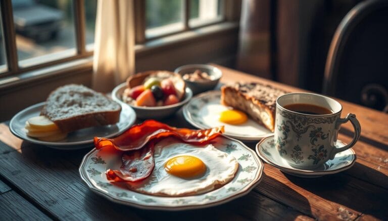 What was a common breakfast in the 1900s?