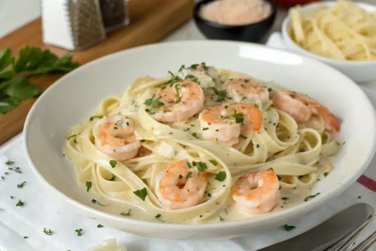 What Makes This shrimp alfredo pasta So Good