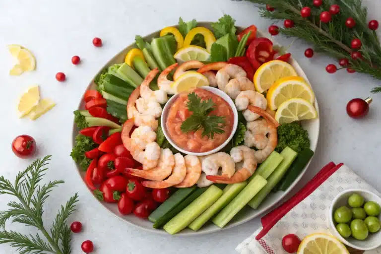 What Makes This Christmas Shrimp Cocktail Platter So Good