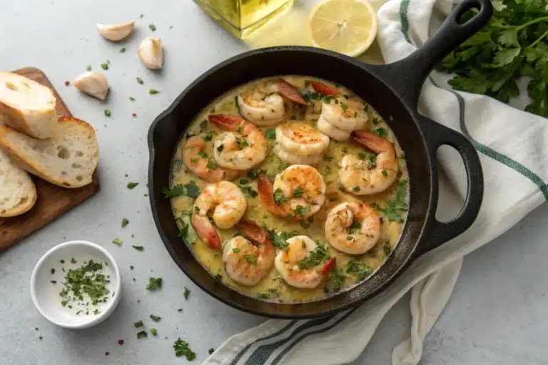 What Makes This garlic butter shrimp skillet So Good