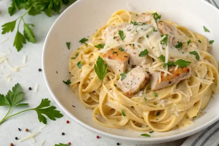 What Makes This Creamy Garlic Parmesan Chicken Pasta So Good