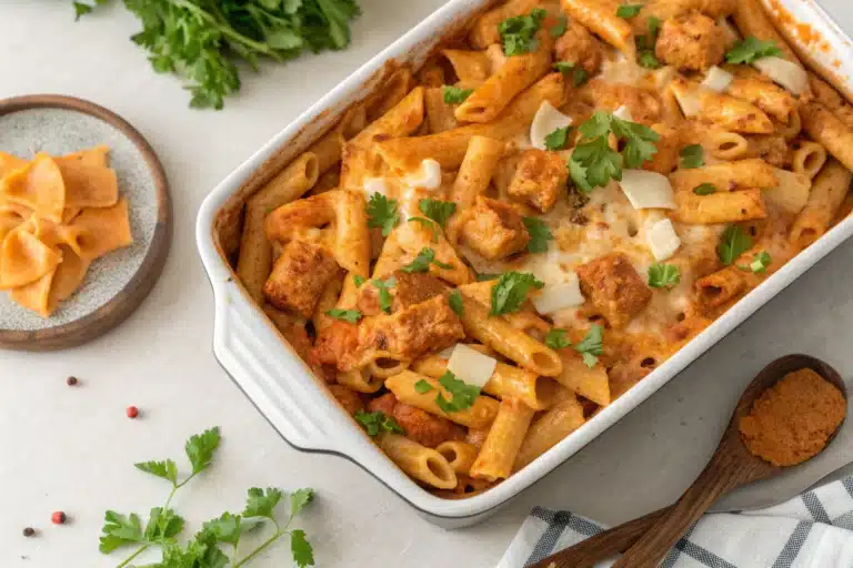What Makes This Cheesy Buffalo Chicken Pasta Bake So Good
