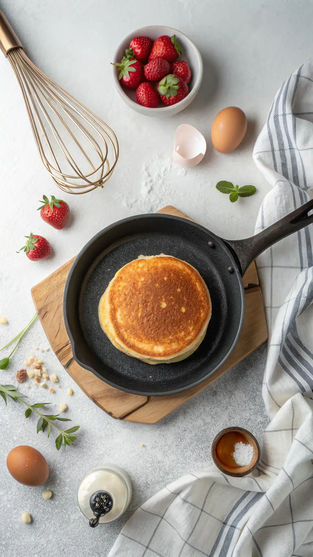 Pancake recipes cooking process step