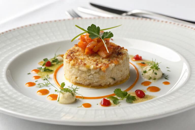 crab crunchies featured dish plated