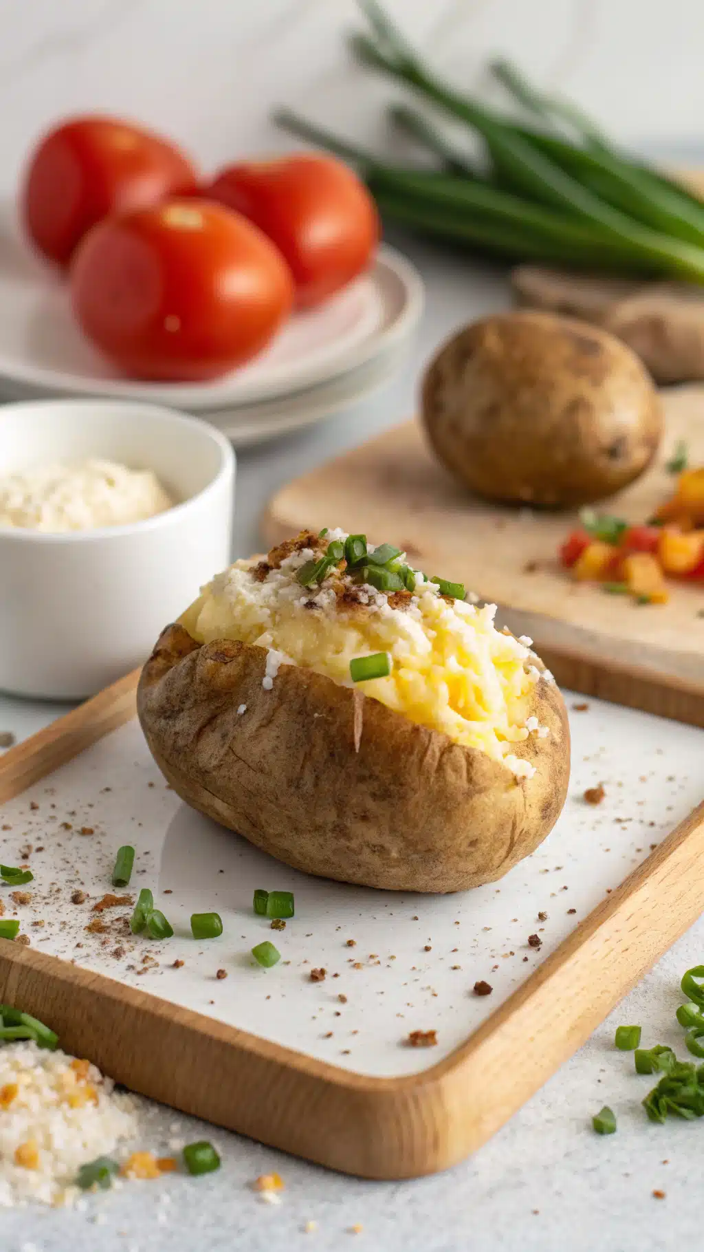 Breakfast potatoes ingredients preparation