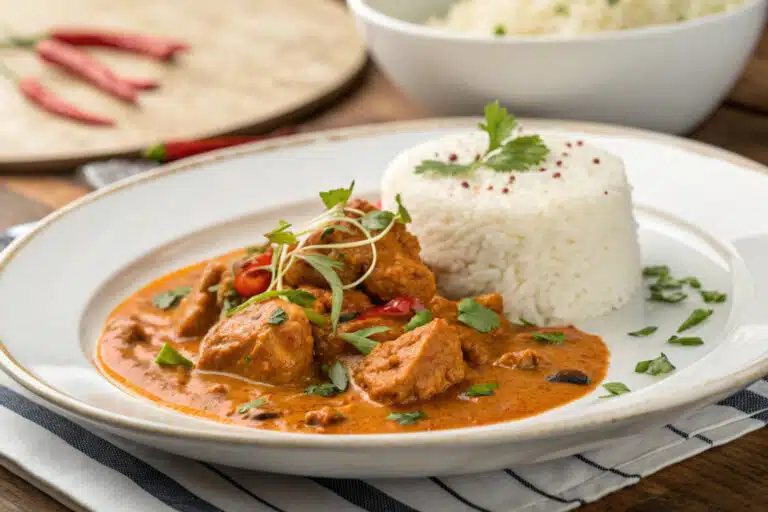 quick and easy homemade butter chicken featured dish plated