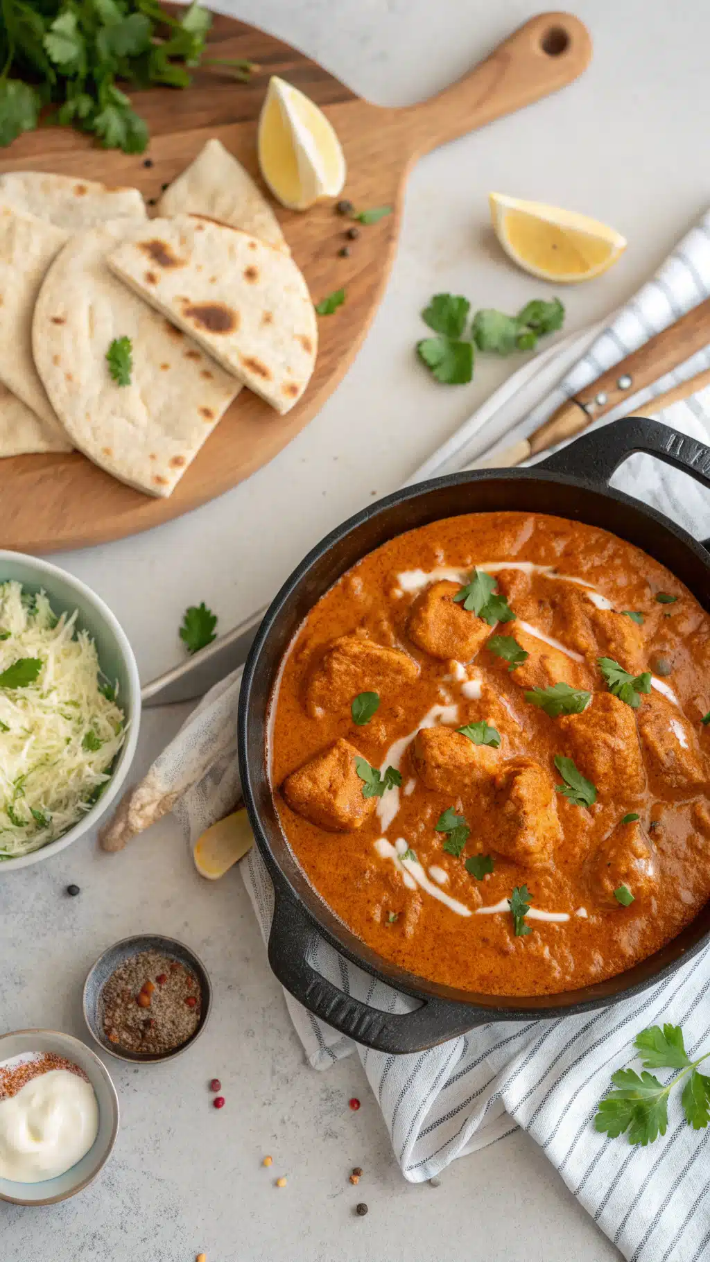 quick and easy homemade butter chicken cooking process step
