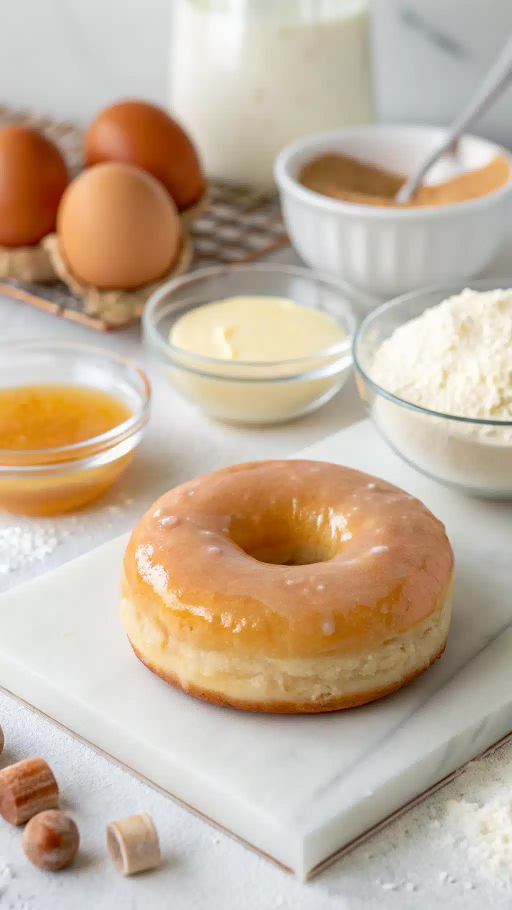 Glazed donuts recipe ingredients preparation