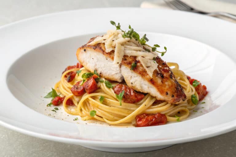 marry me chicken pasta featured dish plated