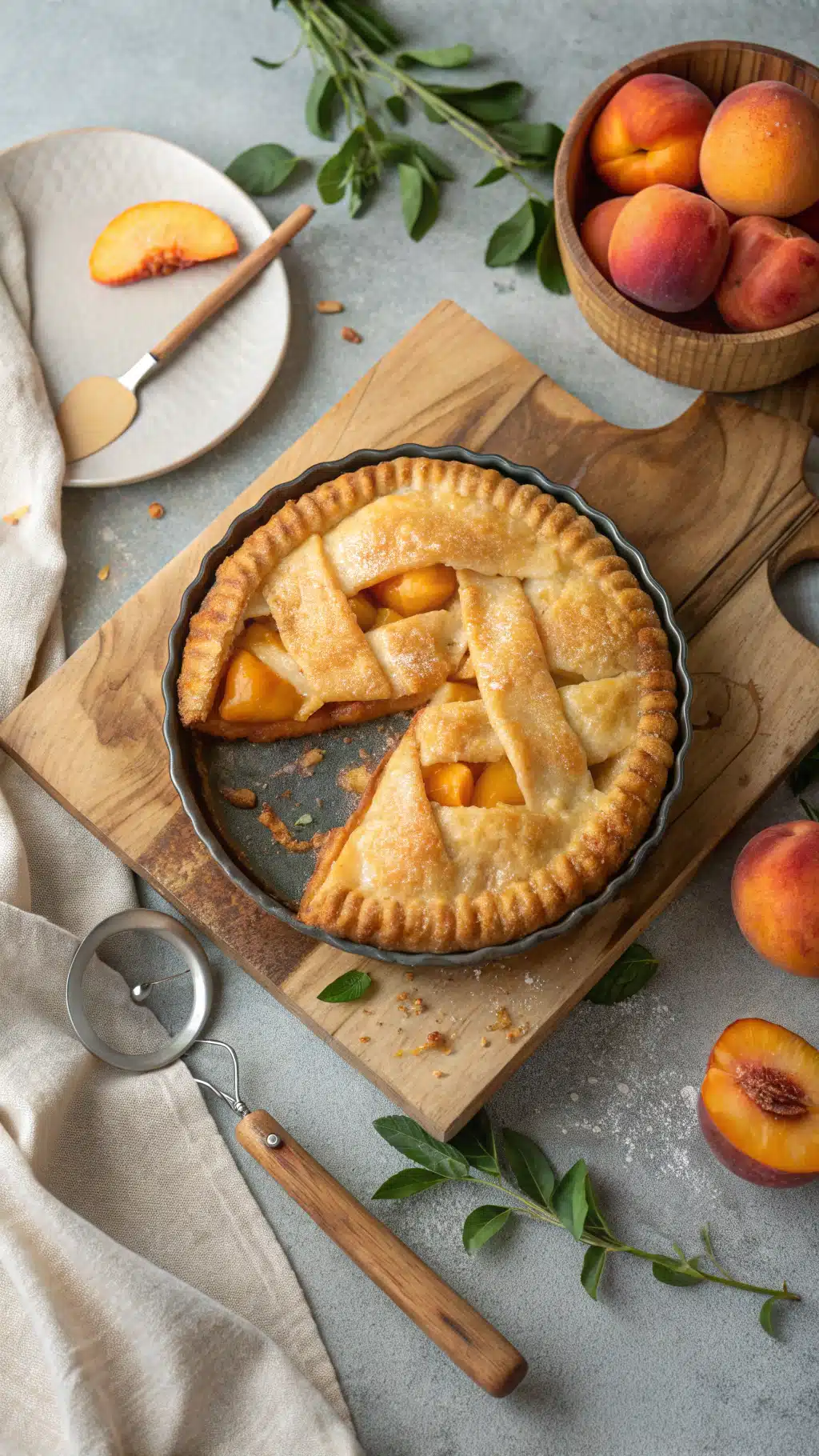 Fried peach pies cooking process step