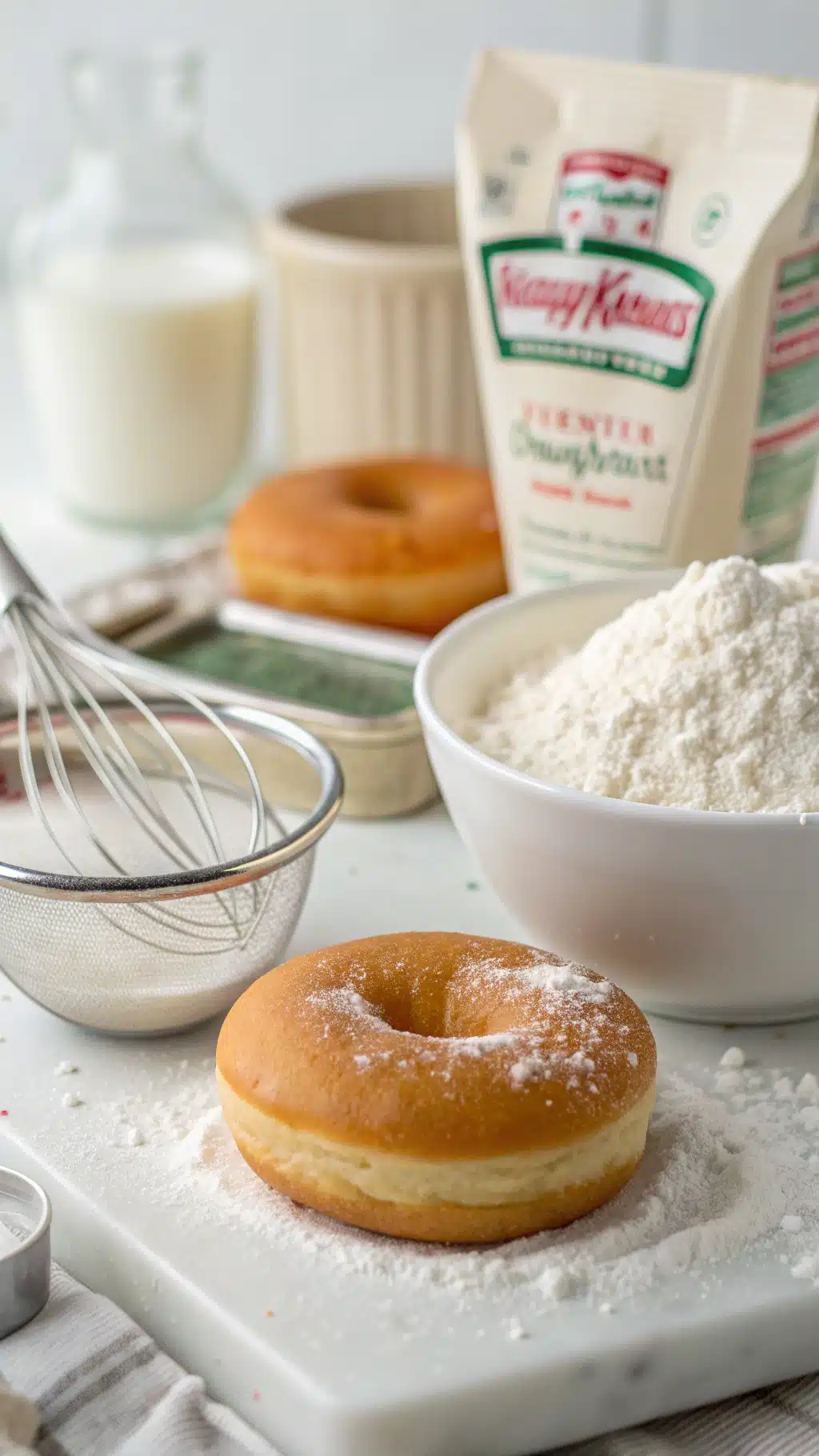Krispy Kreme doughnuts ingredients preparation