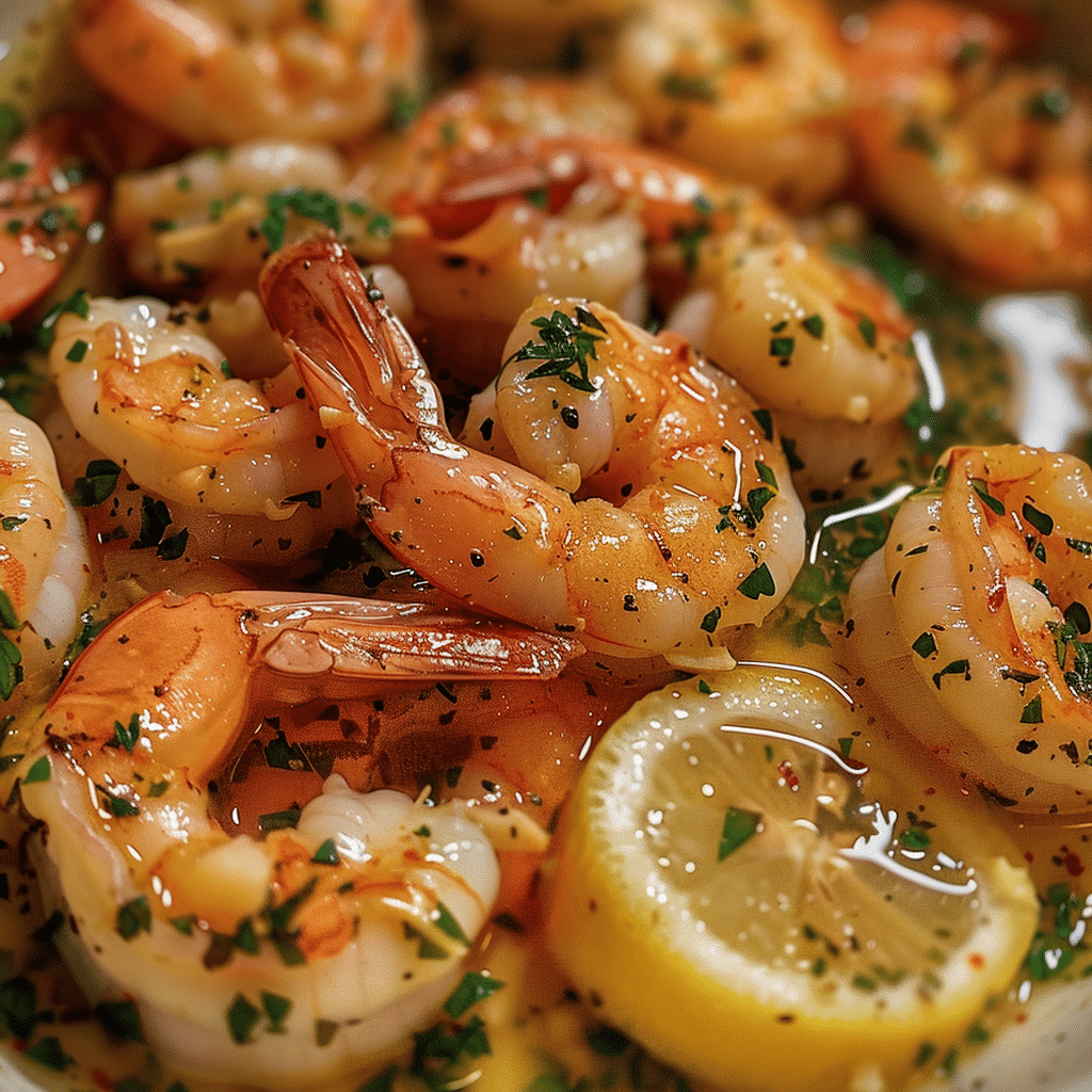 crockpot shrimp scampi in garlic butter sauce