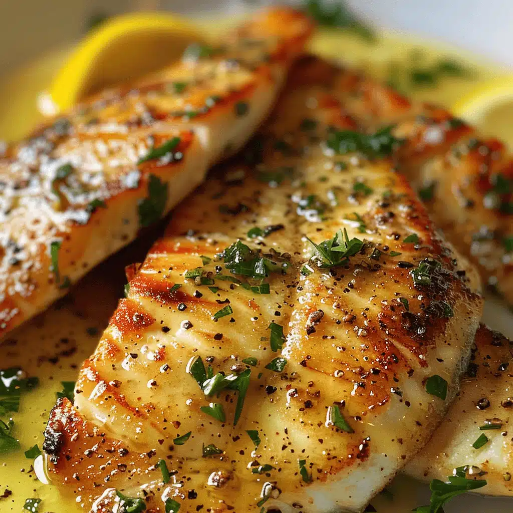 Pan-fried tilapia with lemon butter sauce served with fresh herbs