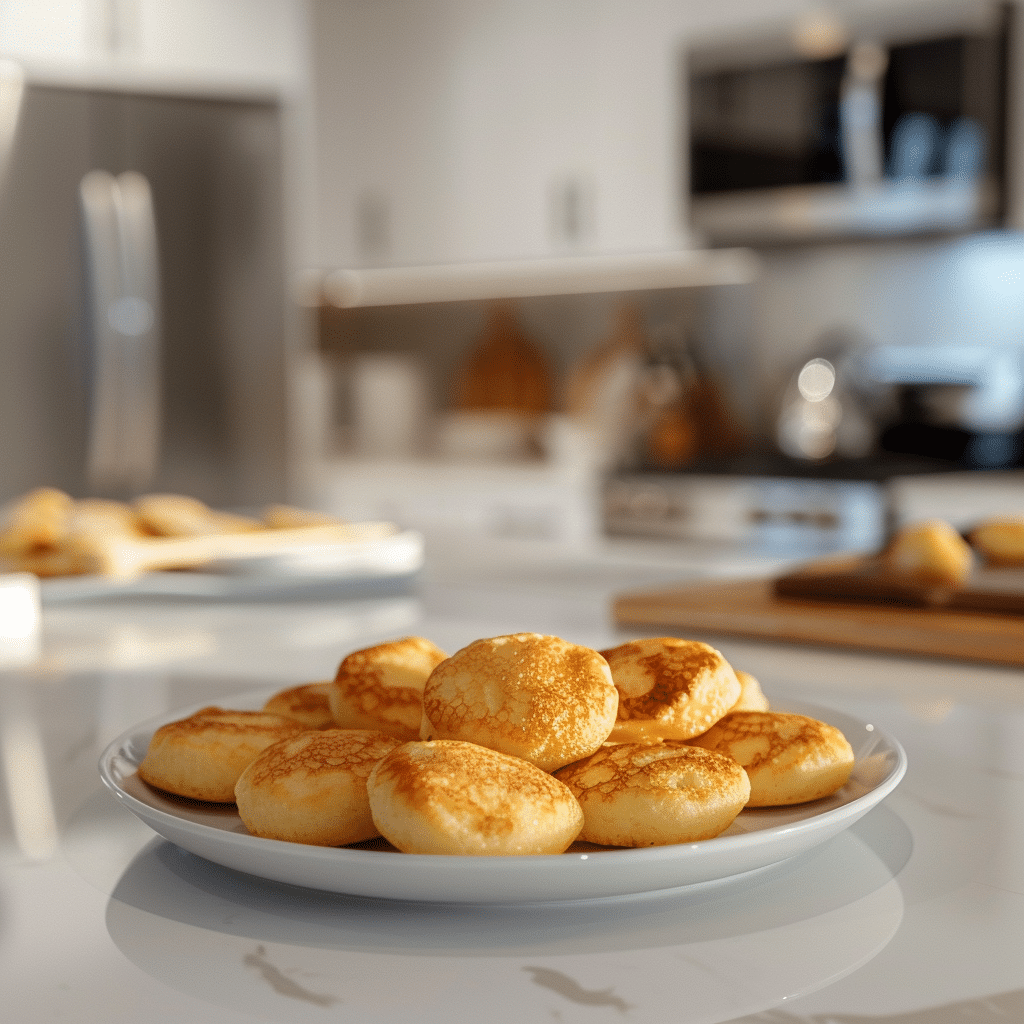 pancake poppers recipe with fluffy golden bite size pancakes