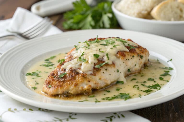 slow cooker parmesan garlic chicken featured dish plated