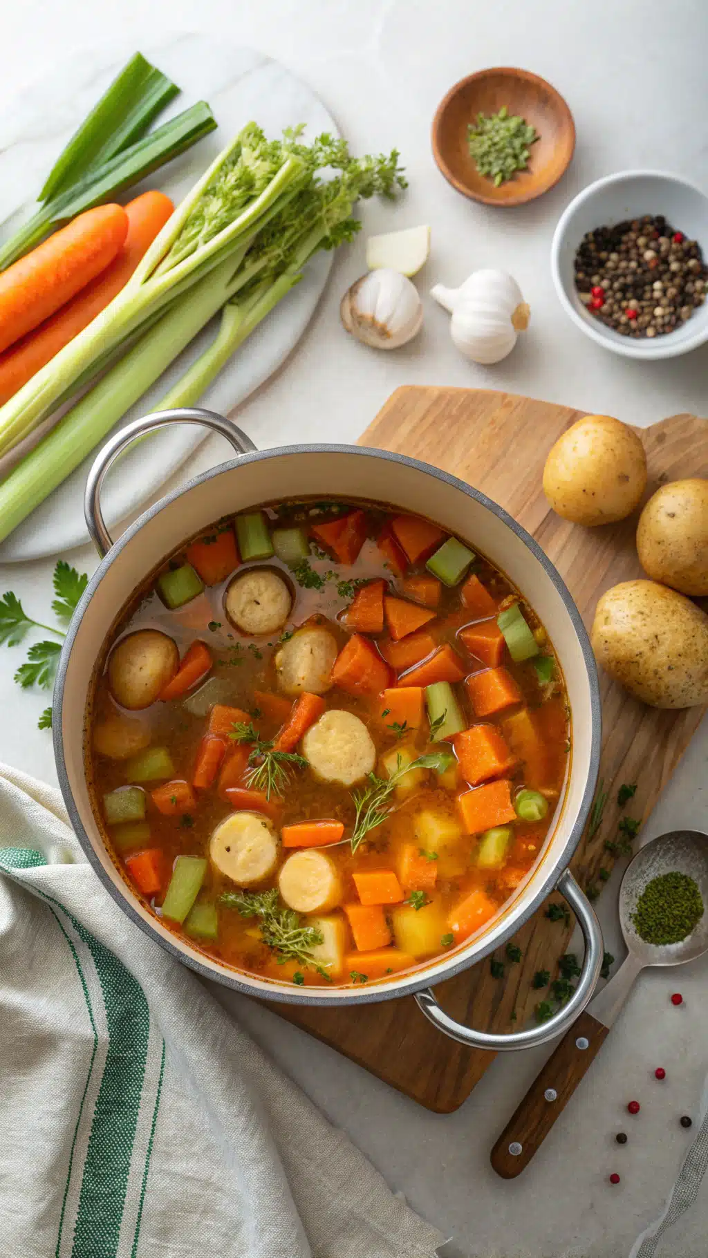 Vegetable Soup Recipe (Seriously the Best) cooking process step