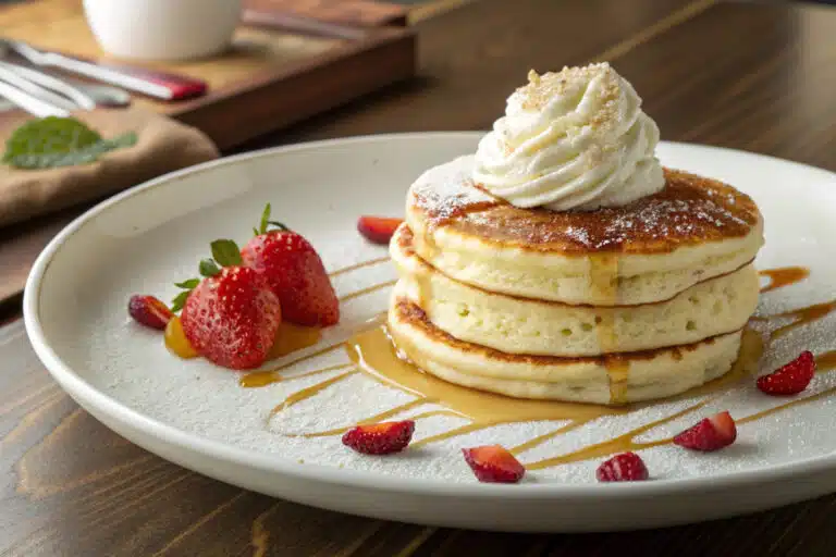 best ever fluffy pancakes featured dish plated