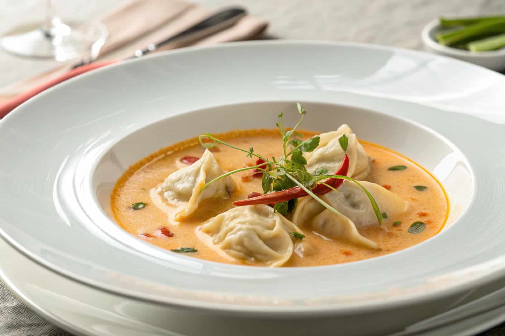 Best Creamy Thai Dumpling Soup