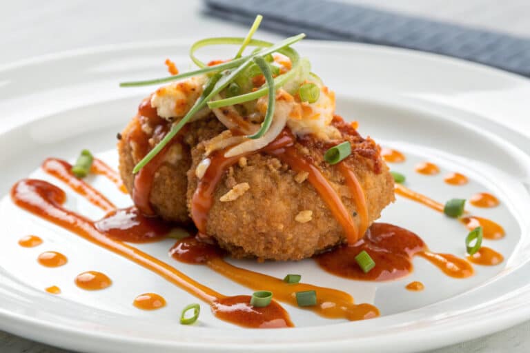Crispy Bang Bang Chicken Recipe: Perfect Party Appetizer featured dish plated