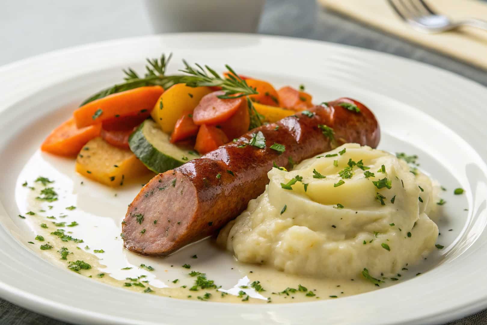 crockpot kielbasa recipes featured dish plated