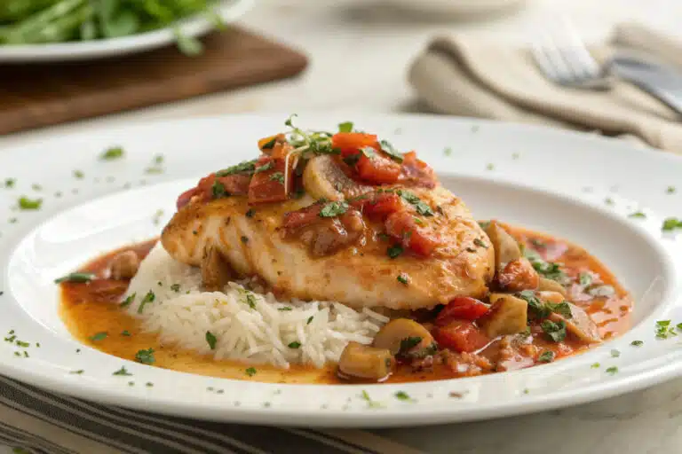 Crock Pot Marry Me Chicken featured dish plated