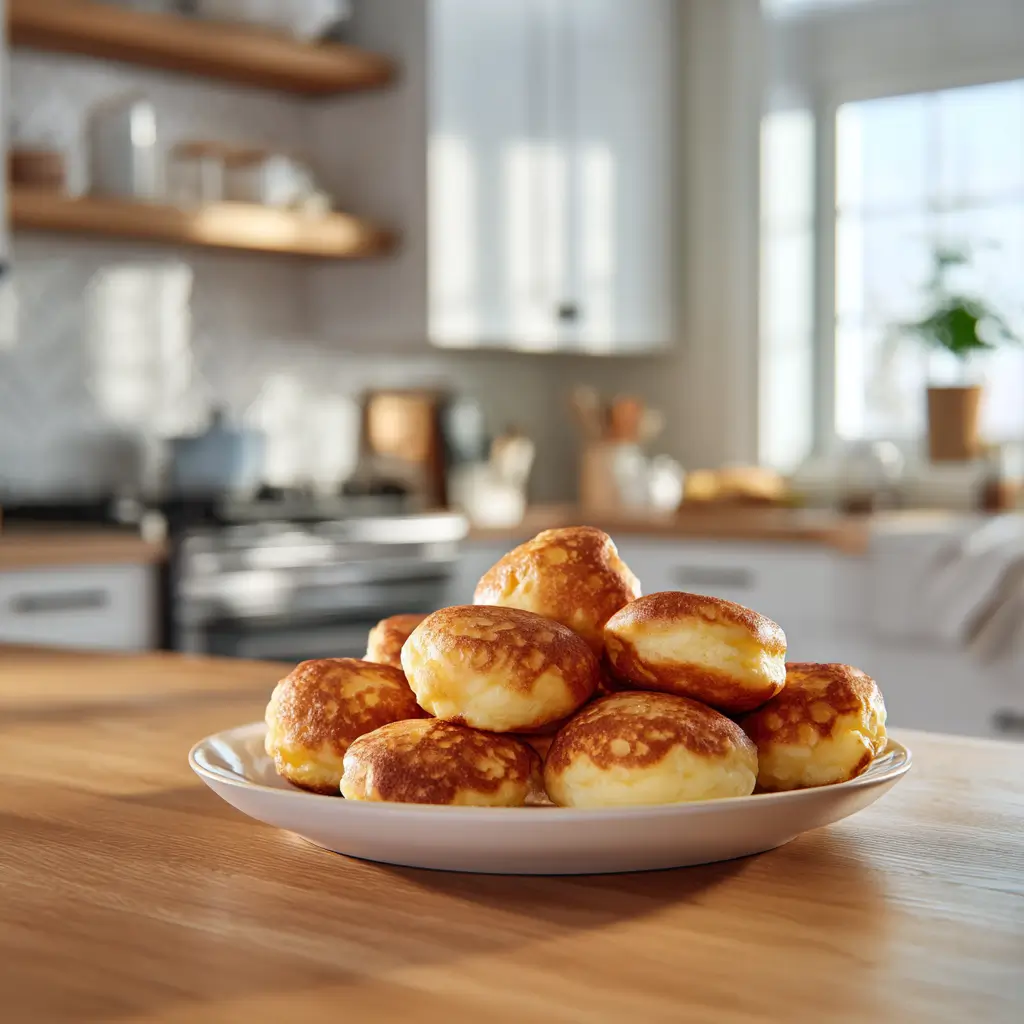 dutch poffertjes cast iron pancakes cooked until golden