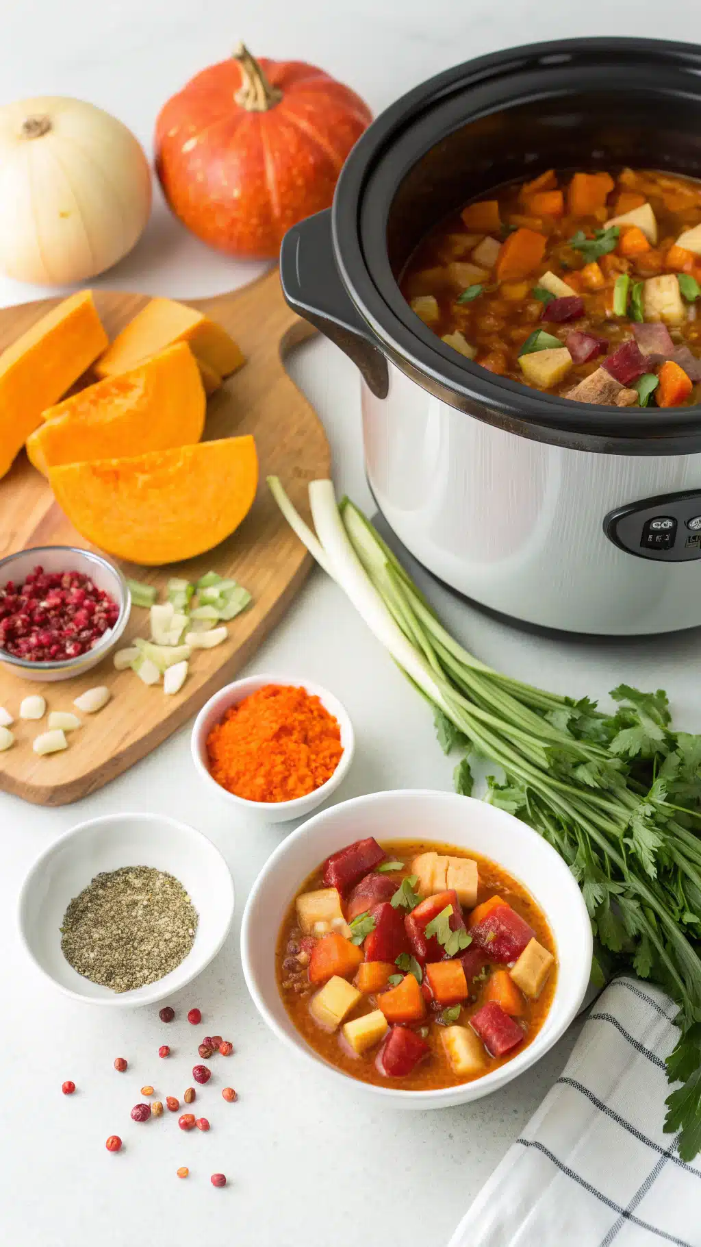 fall soup crockpot ingredients preparation