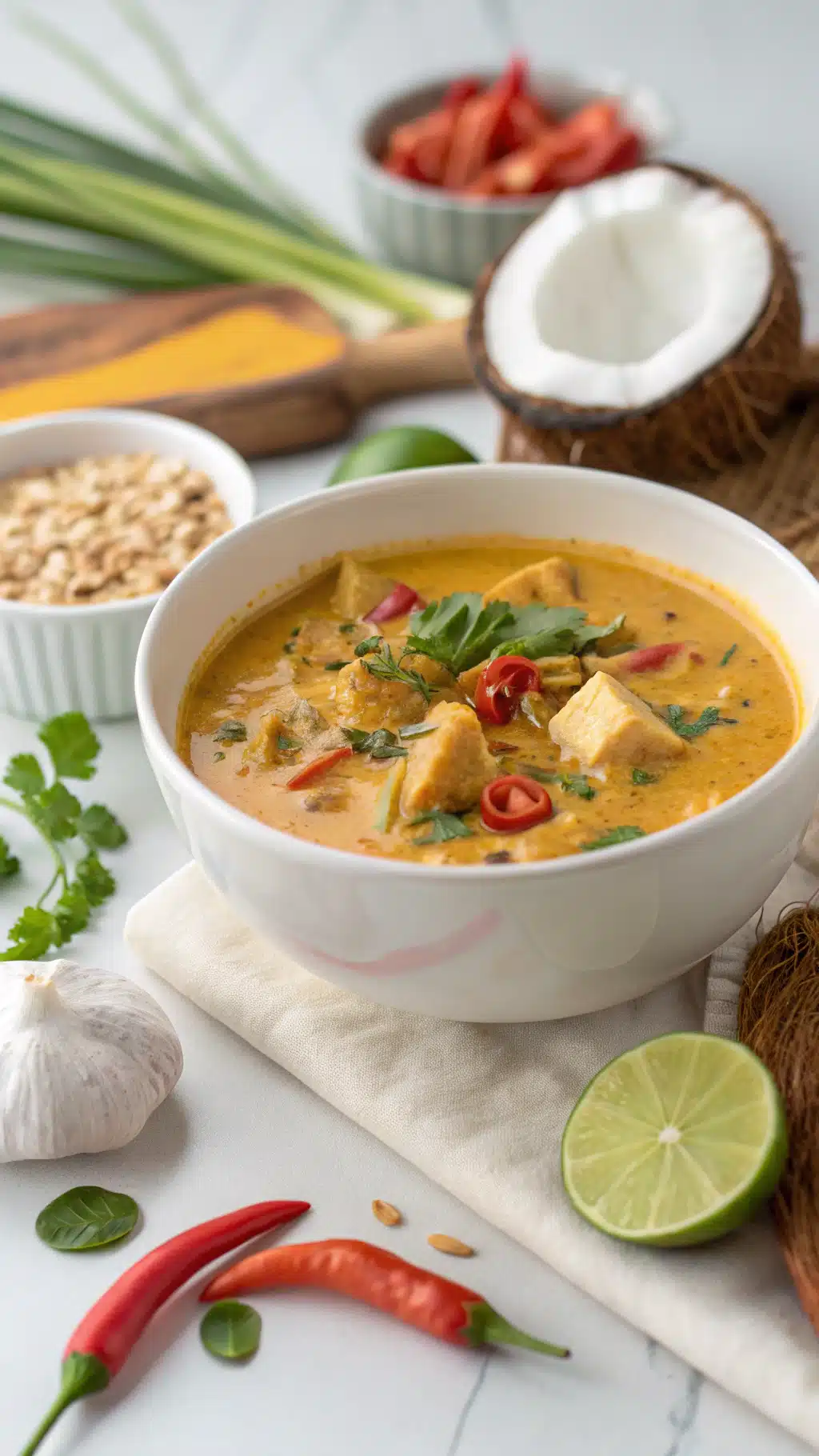 crockpot coconut curry soup ingredients preparation