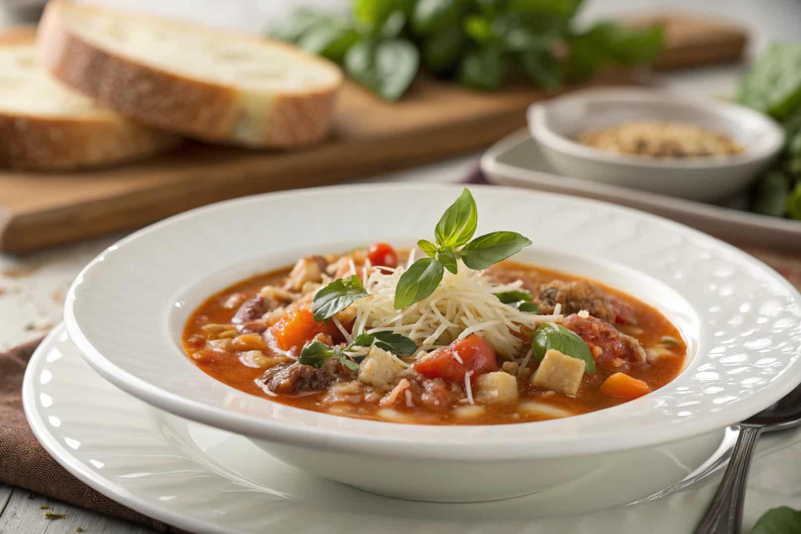 crockpot italian soup featured dish plated