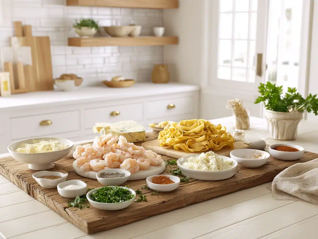 Creamy Cajun Shrimp Pasta ingredients
