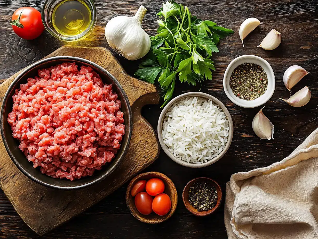 one pan ground beef rice skillet ingredients