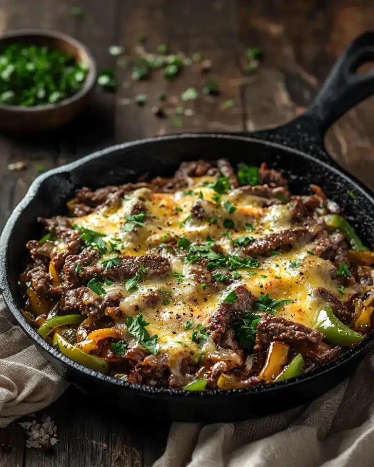 one pan philly cheesesteak skillet recipe