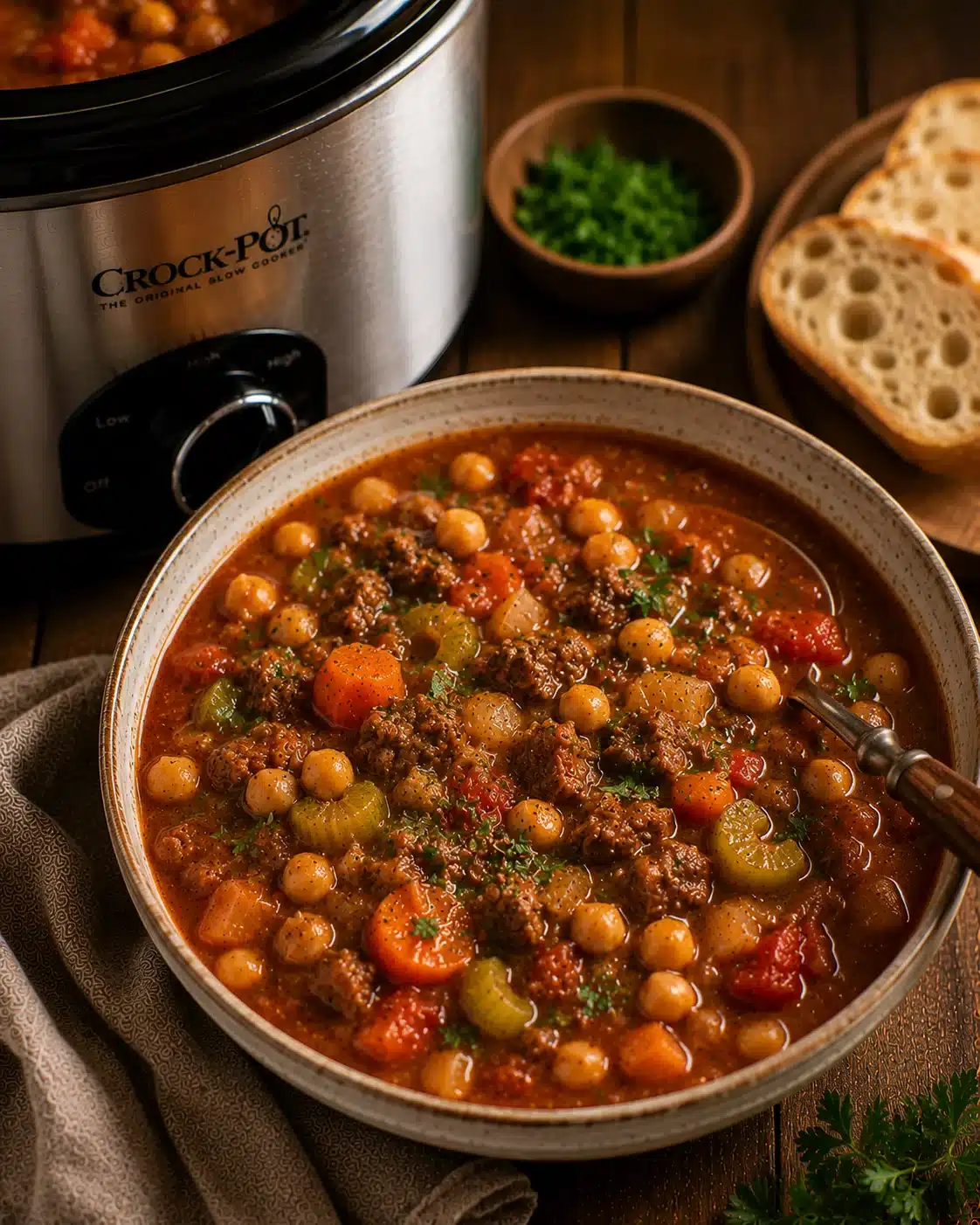 beef chickpea soup recipe