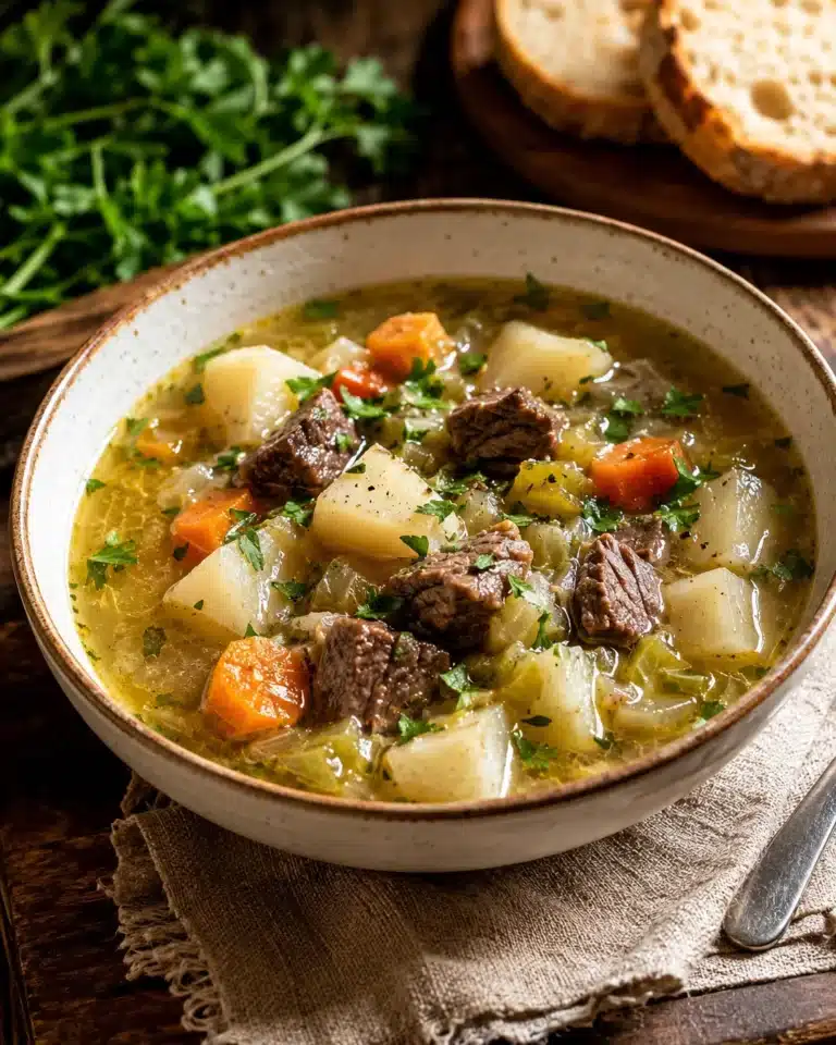 beef turnip soup recipe