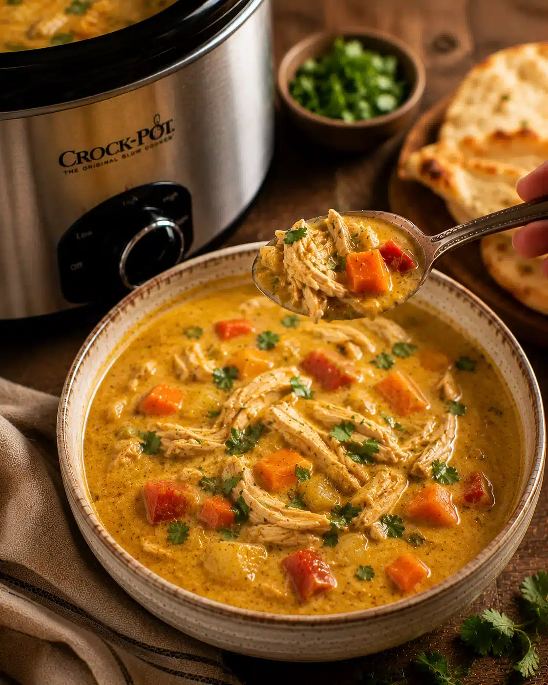 crockpot chicken curry soup recipe