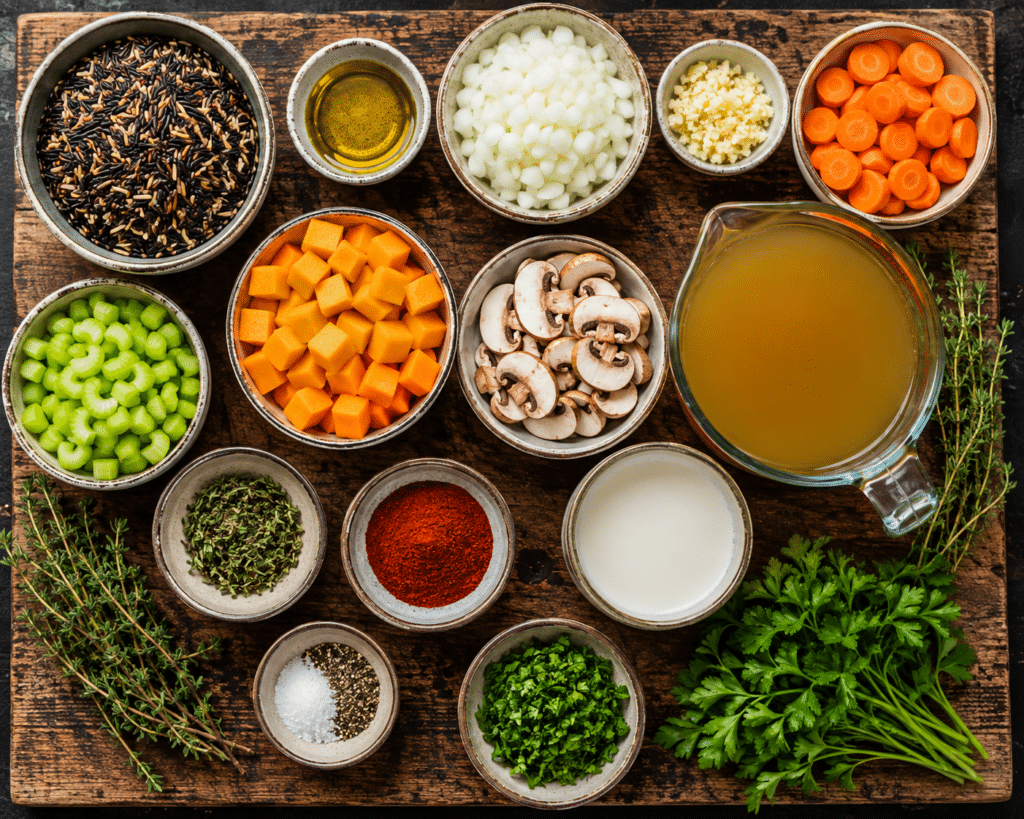 Autumn Wild Rice Soup ingredients list