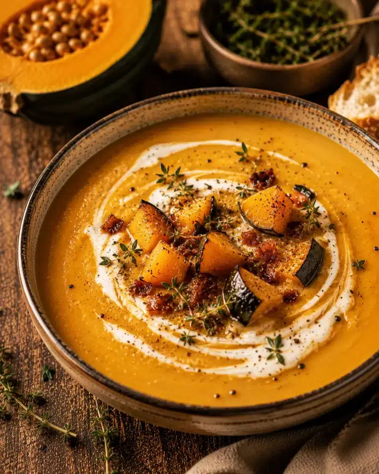 Creamy Acorn Squash Soup recipe