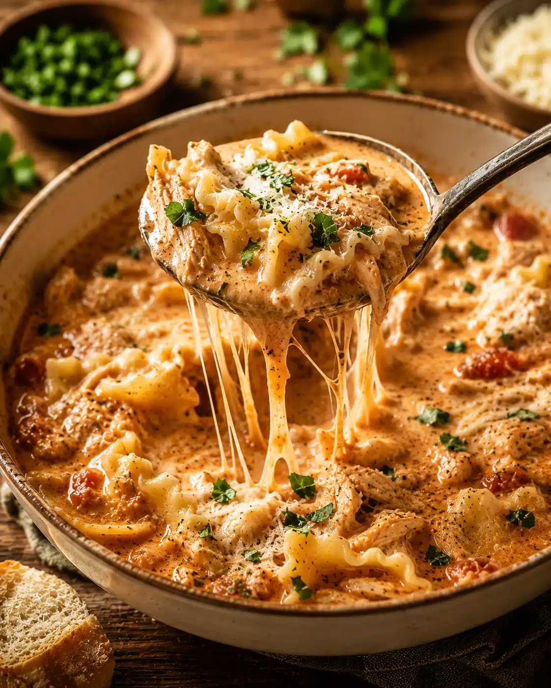 Ultimate Creamy Chicken Lasagna Soup Recipe