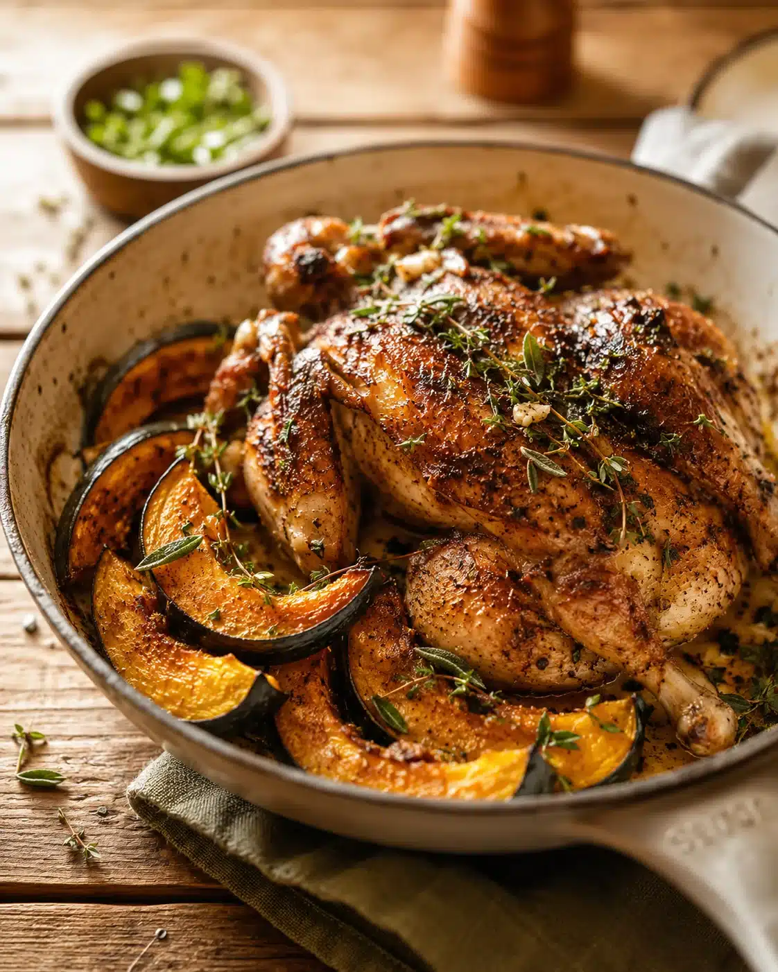 The Ultimate One Pan Chicken & Acorn Squash Recipe That’ll Become Your Weeknight Favorite