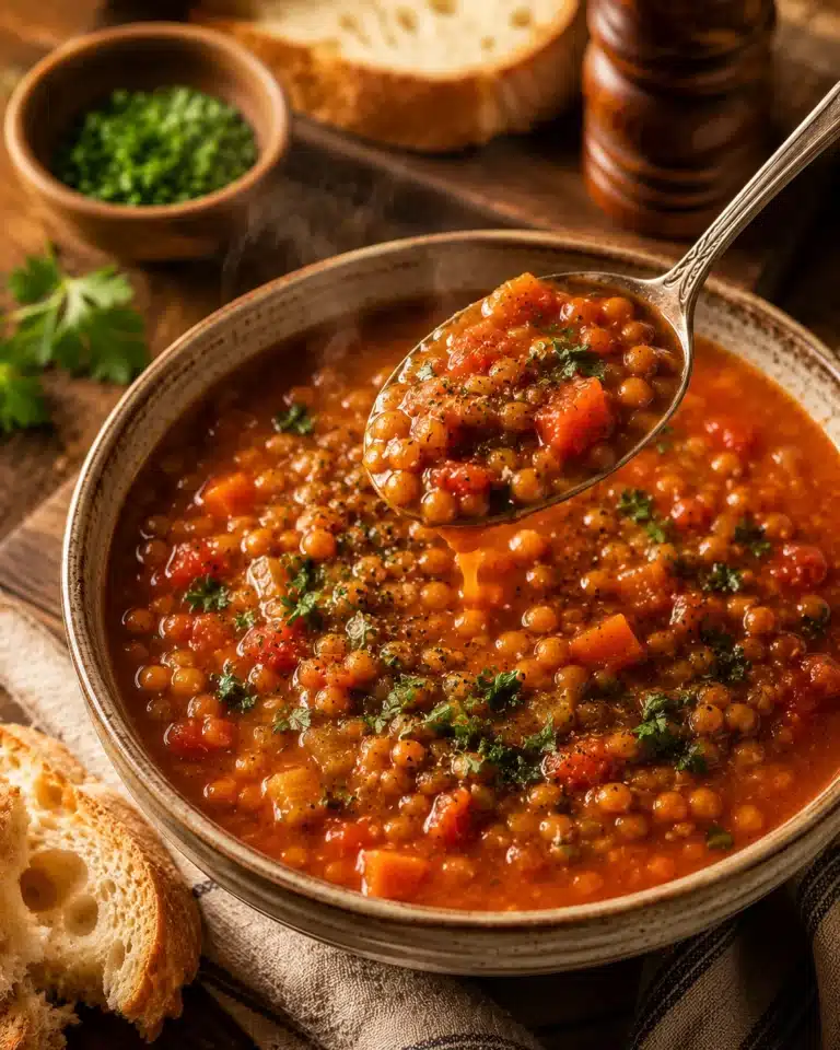 Tomato Lentil Soup recipe